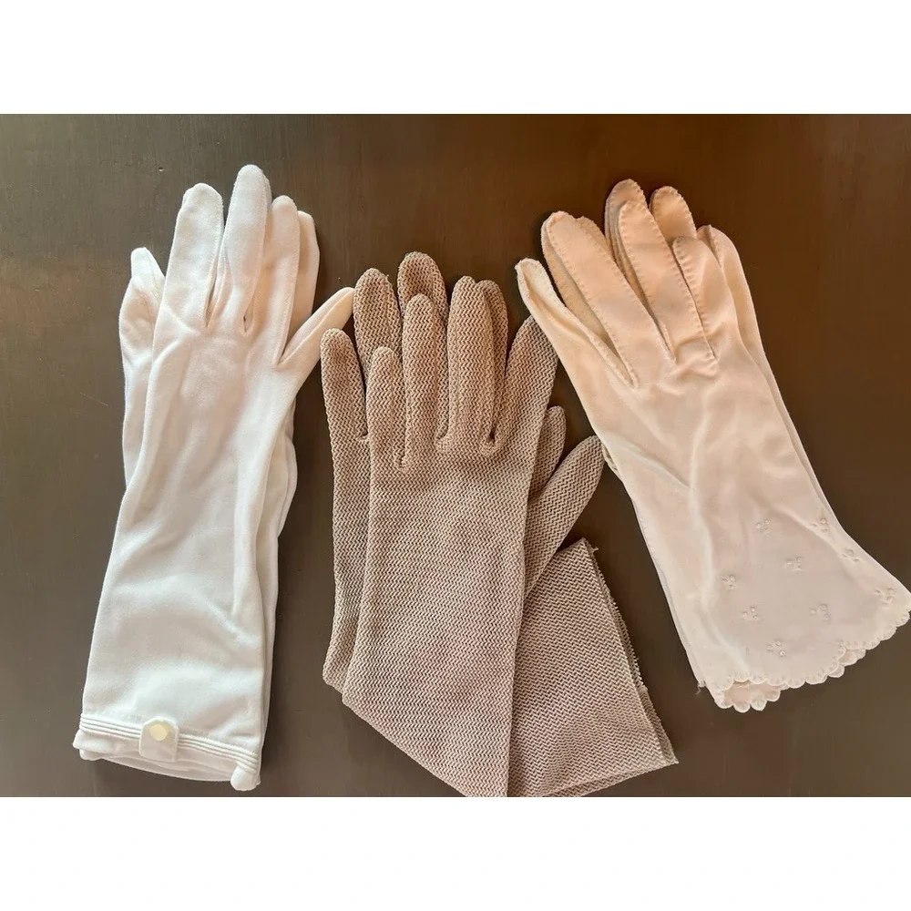 Lot 3 Pair Vintage Gloves‎ Opera Gloves Costume Theater 1920s - 1960s Wardrobe